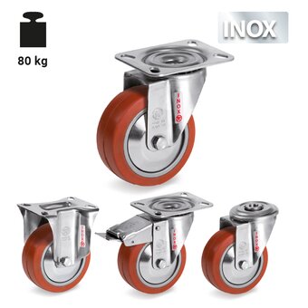 TR-72GS-NLX-Wheels with stainless steel standard duty brackets